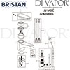 Bristan Jute Basin Mixer without Waste Tap Spares